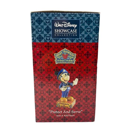 DISNEY Traditions Mickey Mouse Jim Shore Protect and Serve Police Figurine w/Box - Picture 7 of 15
